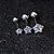 Piercing Tragus Helix Flat Cartilagem Mini Estrela 3 4 5 Mm - Imagem 9