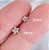 Piercing Tragus Helix Flat Cartilagem Mini Estrela 3 4 5 Mm - Imagem 3