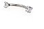 Piercing Sombracelha Banana Aço Cirúrgic Pedra Zircônia 3 Mm - Imagem 6