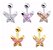 Piercing Tragus Dourado Cartilagem Pedra Mini Borboleta 6mm - Imagem 2
