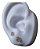 Dupla Brinco Pedra Zirconia Gota Dourado Folheado Pt De Luz - Imagem 2