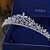 Coroa Tiara Cabelo Noiva 15 Anos Prata Zirconia Princesa - Imagem 2