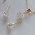 Conjunto Colar E Brinco Pedra Zirconia Estrela Banhado Ouro - Imagem 2