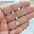 Conjunto Colar E Brinco Pedra Zirconia Estrela Banhado Ouro - Imagem 4