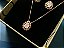 Conjunto Colar E Brinco Gota Pedra Rosê Zirconia F Ouro 18k - Imagem 10