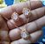 Conjunto Colar E Brinco Gota Pedra Rosê Zirconia F Ouro 18k - Imagem 2