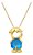 Colar Filhos Pedra Zirconia Banhado Ouro 18k Semi Joia - Imagem 1