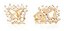 Brinco Zirconia Dourado Dama Daminha Folheado Ouro Borboleta - Imagem 2