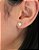 Brinco Pedra Zirconia Coração 4 Mm Prata 925 - Imagem 2