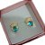 Brinco Infantil Coruja Pedra Zirconia Dourado Rosa Azul Verm - Imagem 2