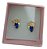 Brinco Infantil Coruja Pedra Zirconia Dourado Rosa Azul Verm - Imagem 7
