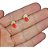 Brinco Infantil Coruja Pedra Zirconia Dourado Rosa Azul Verm - Imagem 8