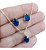 Conjunto Colar E Brinco Gota Rosa Pedra Zirconia Folheado - Imagem 6