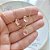 Conjunto Colar E Brinco Gota Rosa Pedra Zirconia Folheado - Imagem 3