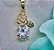Colar Ponto De Luz C Flor Zirconia Dourado F. Ouro 18k - Imagem 8