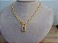 Colar Pingente Cadeado Pedra Zirconia Semi Joia Com Garantia - Imagem 6
