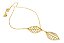 Colar Gravatinha Dourado Ou Prata Folha - Imagem 3