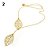 Colar Gravatinha Dourado Ou Prata Folha - Imagem 4