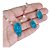 Conjunto Colar E Brinco Zirconia Fusion Gota Azul Super Luxo - Imagem 6