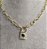 Colar Cadeado Coração Pedra Zirconia Semi Joia Com Garantia - Imagem 3