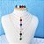 Conjunto Colar Brinco Gota Zirconia Verde Azul Preto F. Ouro - Imagem 9