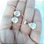 Conjunto Colar Brinco Gota Zirconia Verde Azul Preto F. Ouro - Imagem 7