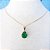 Conjunto Colar Brinco Gota Zirconia Verde Azul Preto F. Ouro - Imagem 20