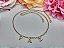 Colar Chocker Paz Dourado Semijoia Pingente Pedra Zirconia - Imagem 8