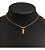 Colar Menina Pedra Zirconia Dourado F. Ouro 18k Semi Joia - Imagem 1