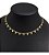 Colar Chocker Coração F. Ouro 18k Dourado Semi Joia 40 Cm - Imagem 1