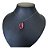 Colar Gota Grande Zirconia Rosa Degradê Rodio Negro Rainbow - Imagem 2