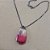 Colar Gota Grande Zirconia Rosa Degradê Rodio Negro Rainbow - Imagem 6