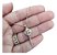 Colar Pingente Chave Pedra Zirconia Dourada Folheado Ouro 18 - Imagem 2