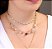 Colar Chocker Dourado Folheado A Ouro Com Garantia Gargantilha Semi Joia Coração - Imagem 1