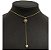 Colar Gravatinha Coração Zirconia F. Ouro 18k Dourado - Imagem 1