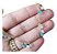 Colar Chocker Pedra Colorido Folheado A Ouro 18k Semi Joia - Imagem 3