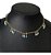 Colar Chocker Pedra Colorido Folheado A Ouro 18k Semi Joia - Imagem 2