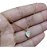 Colar Folha Pedra Zirconia Dourado Ouro 18k Semijoia - Imagem 2