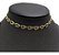 Colar Chocker Coração Folheado A Ouro 18k Semijoia - Imagem 1