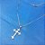 Colar Cruz Crucifixo Grafite Pedra Zirconia Rodio Negro - Imagem 5