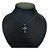Colar Cruz Crucifixo Grafite Pedra Zirconia Rodio Negro - Imagem 1