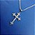 Colar Cruz Crucifixo Grafite Pedra Zirconia Rodio Negro - Imagem 10