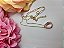 Colar Gota Pedra Zirconia Rosa F Ouro 18k Dourado - Imagem 4