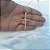 Colar Cruz Crucifixo Noiva Zirconia Dourada Folheada A Ouro - Imagem 8
