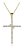 Colar Cruz Crucifixo Noiva Zirconia Dourada Folheada A Ouro - Imagem 1