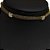Colar Chocker Dourado Preto Pedra Zirconia Folheado Ouro 18k - Imagem 2