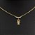 Colar Menino Pedra Zirconia Dourado F. Ouro 18k Semi Joia - Imagem 2