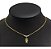 Colar Menino Pedra Zirconia Dourado F. Ouro 18k Semi Joia - Imagem 1