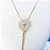 Colar Gravatinha Zirconia Cristal F. Ouro 18k Dourado Menina - Imagem 4