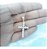 Colar Cruz Crucifixo Noiva Zirconia Dourada Folheada A Ouro - Imagem 6